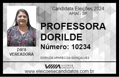 Candidato PROFESSORA DORILDE 2024 - APIAÍ - Eleições