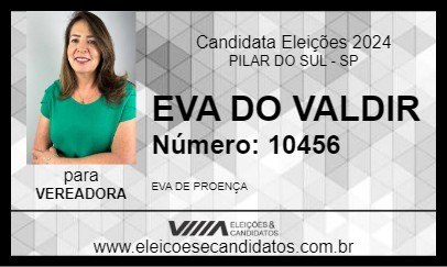 Candidato EVA DO VALDIR 2024 - PILAR DO SUL - Eleições