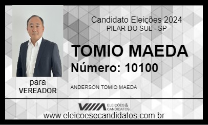 Candidato TOMIO MAEDA 2024 - PILAR DO SUL - Eleições