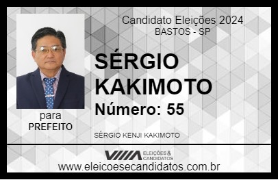 Candidato SÉRGIO KAKIMOTO 2024 - BASTOS - Eleições