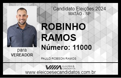 Candidato ROBINHO RAMOS 2024 - MATÃO - Eleições