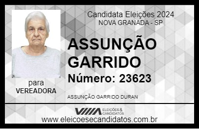 Candidato ASSUNÇÃO GARRIDO 2024 - NOVA GRANADA - Eleições