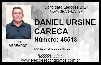 Candidato DANIEL URSINE CARECA 2024 - NOVA GRANADA - Eleições