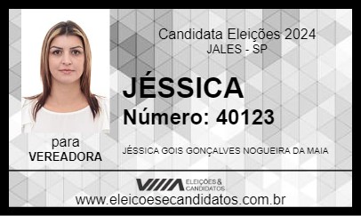 Candidato JÉSSICA 2024 - JALES - Eleições