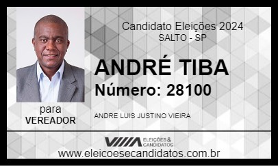 Candidato ANDRÉ TIBA 2024 - SALTO - Eleições