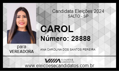 Candidato CAROL 2024 - SALTO - Eleições