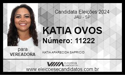 Candidato KATIA OVOS 2024 - JAÚ - Eleições