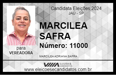 Candidato MARCILEA SAFRA 2024 - JAÚ - Eleições