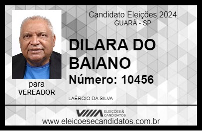 Candidato DILARA DO BAIANO 2024 - GUARÁ - Eleições