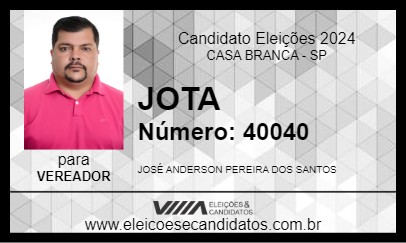 Candidato JOTA 2024 - CASA BRANCA - Eleições