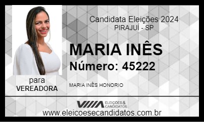 Candidato MARIA INÊS 2024 - PIRAJUÍ - Eleições