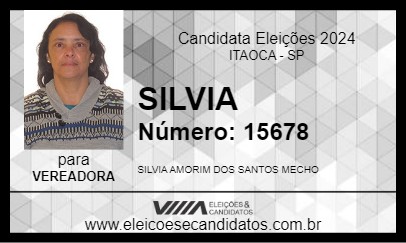 Candidato SILVIA 2024 - ITAOCA - Eleições