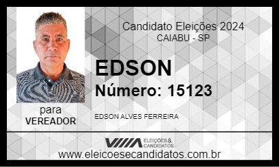 Candidato EDSON 2024 - CAIABU - Eleições