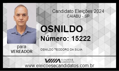 Candidato OSNILDO 2024 - CAIABU - Eleições