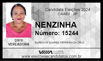 Candidato NENZINHA 2024 - CAIABU - Eleições