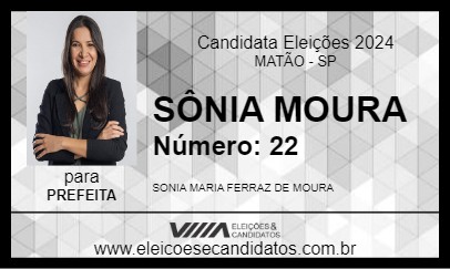 Candidato SÔNIA MOURA 2024 - MATÃO - Eleições