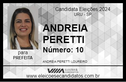 Candidato ANDREIA PERETTI 2024 - URU - Eleições