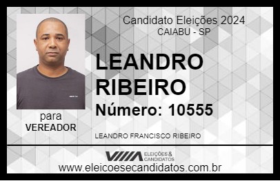 Candidato LEANDRO RIBEIRO 2024 - CAIABU - Eleições