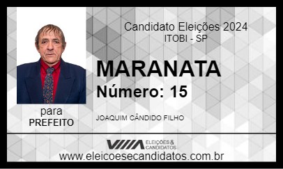 Candidato MARANATA 2024 - ITOBI - Eleições