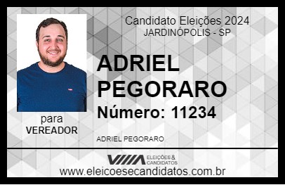 Candidato ADRIEL PEGORARO 2024 - JARDINÓPOLIS - Eleições