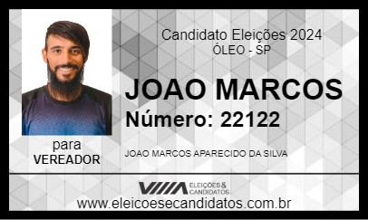 Candidato JOAO MARCOS 2024 - ÓLEO - Eleições