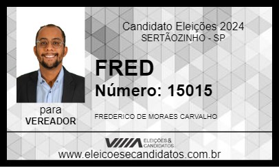 Candidato FRED 2024 - SERTÃOZINHO - Eleições