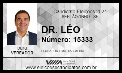 Candidato DR. LÉO 2024 - SERTÃOZINHO - Eleições