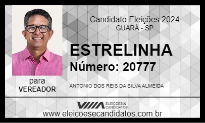 Candidato ESTRELINHA 2024 - GUARÁ - Eleições