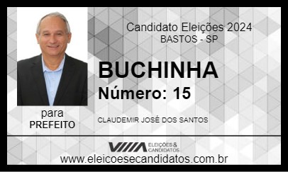 Candidato BUCHINHA 2024 - BASTOS - Eleições