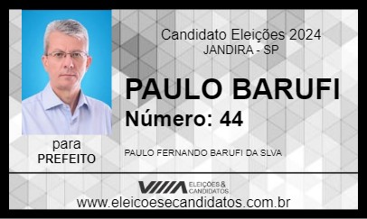 Candidato PAULO BARUFI 2024 - JANDIRA - Eleições