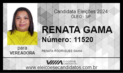 Candidato RENATA GAMA 2024 - ÓLEO - Eleições