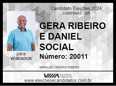 Candidato GERA RIBEIRO E DANIEL SOCIAL 2024 - CAMPINAS - Eleições