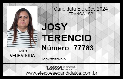 Candidato JOSY TERENCIO 2024 - FRANCA - Eleições