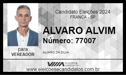 Candidato ALVARO ALVIM 2024 - FRANCA - Eleições