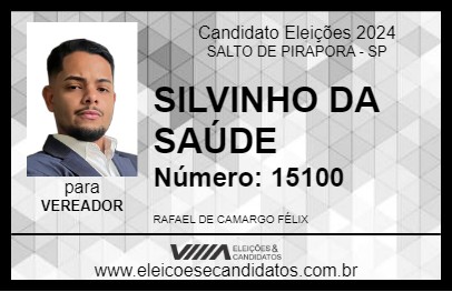 Candidato SILVINHO DA SAÚDE 2024 - SALTO DE PIRAPORA - Eleições