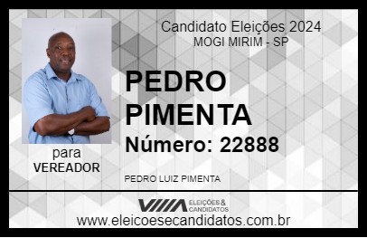 Candidato PEDRO PIMENTA 2024 - MOGI MIRIM - Eleições