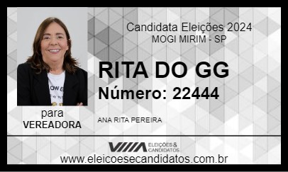 Candidato RITA DO GG 2024 - MOGI MIRIM - Eleições