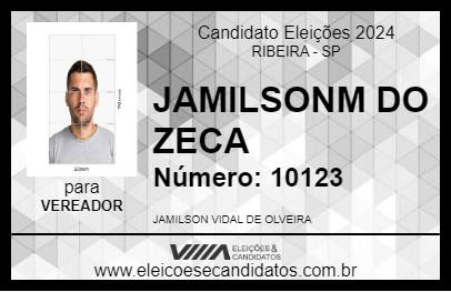 Candidato JAMILSONM DO ZECA 2024 - RIBEIRA - Eleições