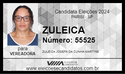 Candidato ZULEICA 2024 - PARISI - Eleições