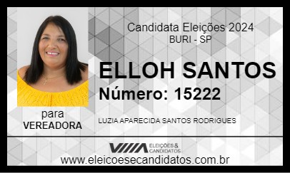 Candidato ELLOH SANTOS 2024 - BURI - Eleições