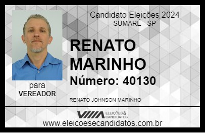 Candidato RENATO MARINHO 2024 - SUMARÉ - Eleições