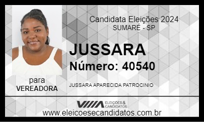 Candidato JUSSARA 2024 - SUMARÉ - Eleições