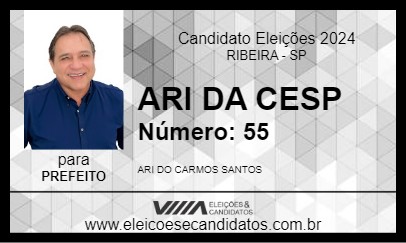 Candidato ARI DA CESP 2024 - RIBEIRA - Eleições