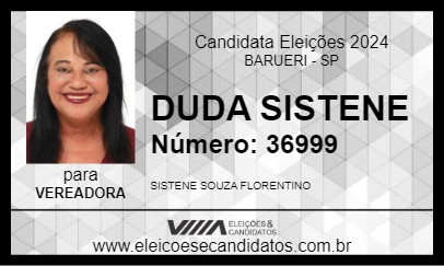 Candidato DUDA SISTENE 2024 - BARUERI - Eleições