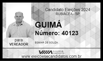 Candidato GUIMÁ 2024 - RUBIÁCEA - Eleições