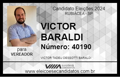 Candidato VITÃO DO LALÁ 2024 - RUBIÁCEA - Eleições