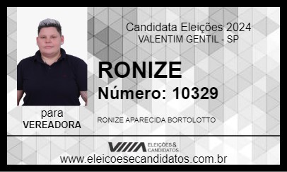 Candidato RONIZE 2024 - VALENTIM GENTIL - Eleições