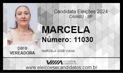 Candidato MARCELA 2024 - CAIABU - Eleições