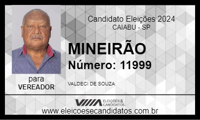 Candidato MINEIRÃO 2024 - CAIABU - Eleições