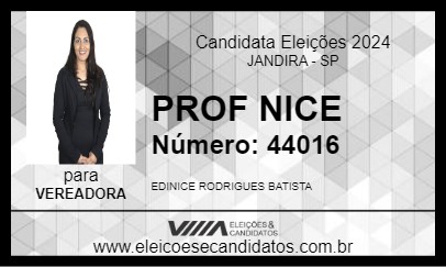 Candidato PROF NICE 2024 - JANDIRA - Eleições